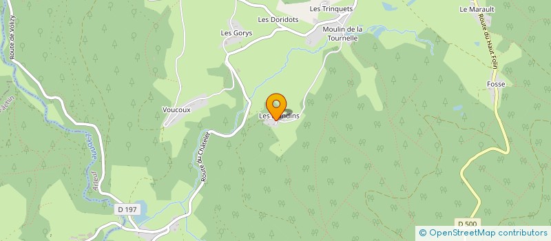 localisation de l'entreprise HYDROELECTRIQUE DES BLANDINS à ARLEUF
