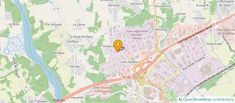 localisation de l'entreprise HYDROFLUID TECHNOLOGIES à CAUDAN