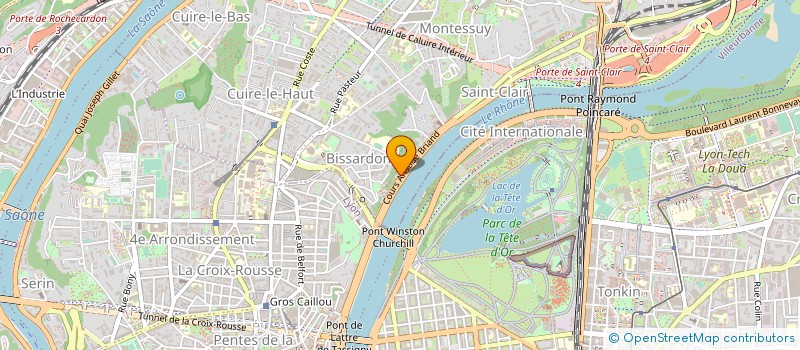 localisation de l'entreprise HYDROFRANCE à CALUIRE-ET-CUIRE