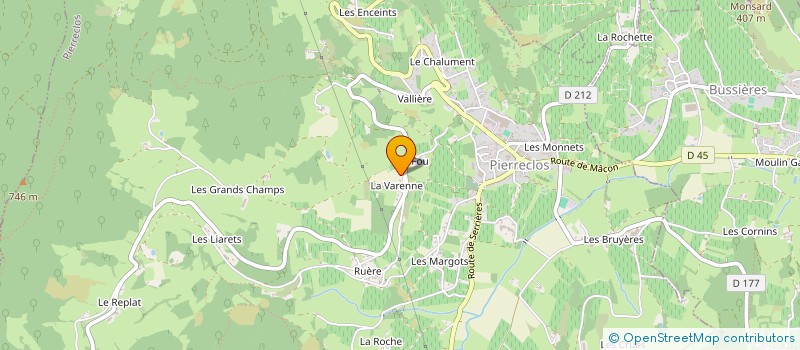 localisation de l'entreprise HYDROFRAP à PIERRECLOS