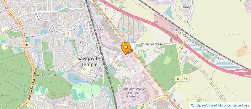 localisation de l'entreprise HYDROGAS FRANCE SA  SAVIGNY-LE-TEMPLE