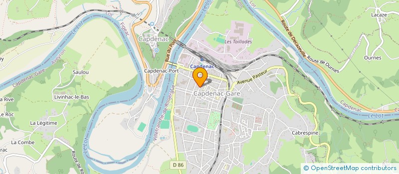 localisation de l'entreprise HYDROGEOSPHERE à CAPDENAC-GARE