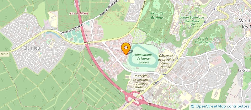 localisation de l'entreprise HYDROINVEST  VANDUVRE-LES-NANCY