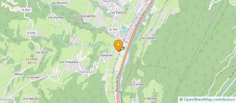 localisation de l'entreprise HYDROMAT à THENESOL