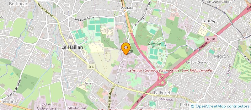 localisation de l'entreprise HYDRONODIS à EYSINES