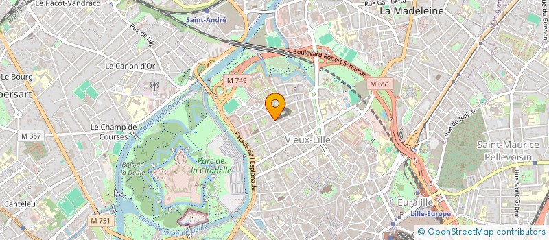 localisation de l'entreprise HYDRONORD à LILLE