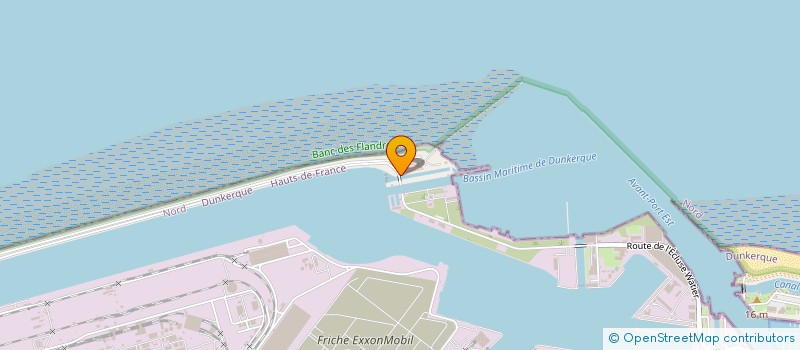 localisation de l'entreprise HYDROPALE à DUNKERQUE