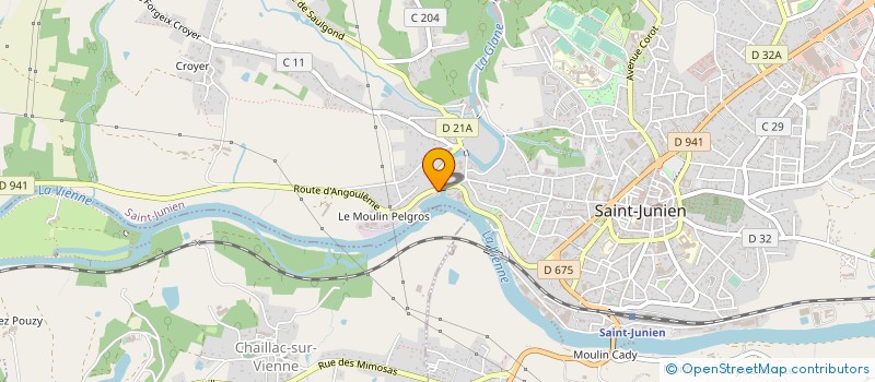 localisation de l'entreprise HYDROPHIL à SAINT-JUNIEN