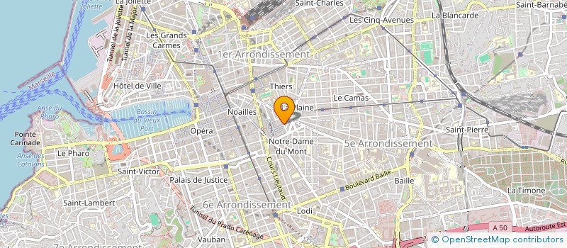 localisation de l'entreprise HYDROPRO à MARSEILLE