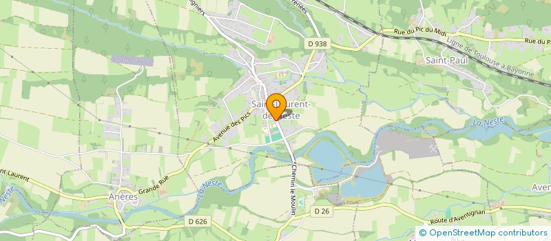 localisation de l'entreprise HYDROPROD  SAINT-LAURENT-DE-NESTE