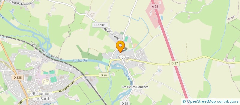 localisation de l'entreprise HYDROPROJET+  VIVOIN