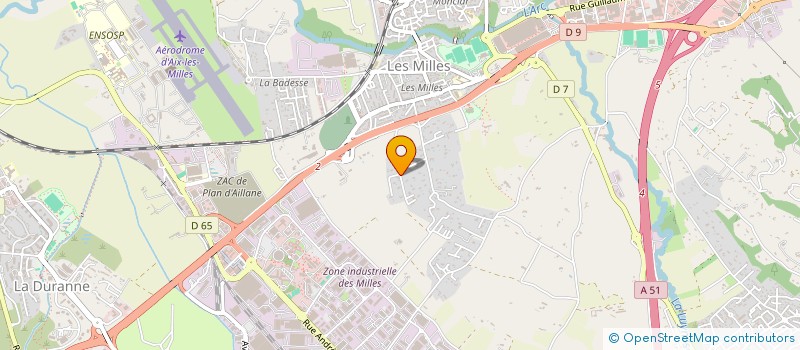 localisation de l'entreprise HYDROSUD à AIX EN PROVENCE