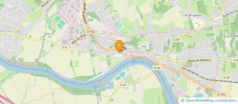 localisation de l'entreprise HYDROSUR à TREVOUX
