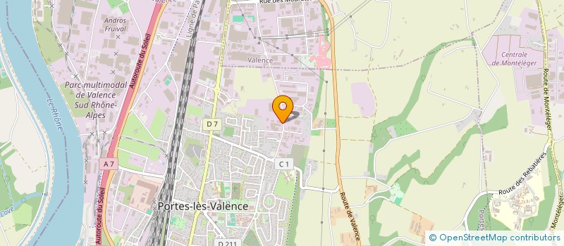 localisation de l'entreprise HYDROSYSTEM SA à PORTES-LES-VALENCE