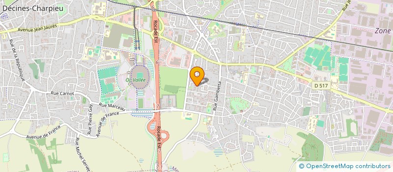 localisation de l'entreprise HYDROTECH 69  MEYZIEU