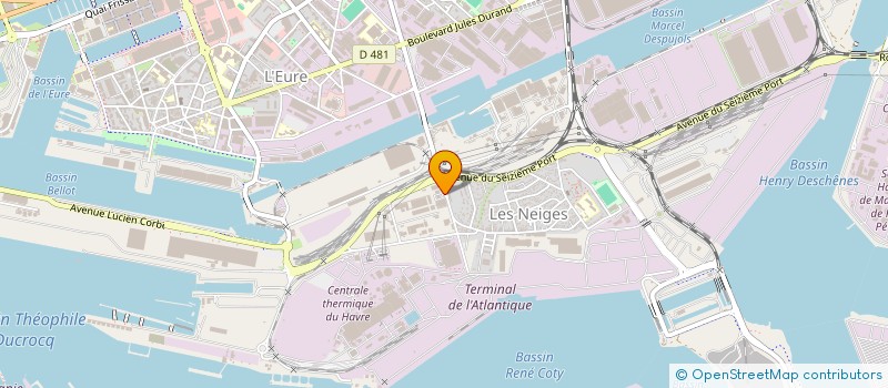localisation de l'entreprise HYDROTER à LE HAVRE