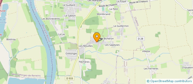 localisation de l'entreprise HYDROTHERM à MESSIMY-SUR-SAONE