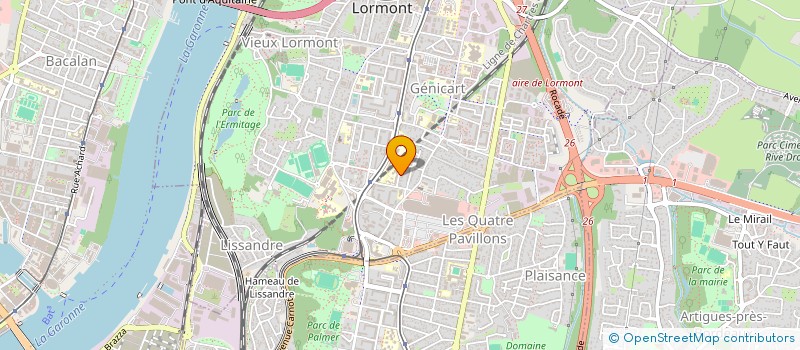 localisation de l'entreprise HYDROTOIT à LORMONT