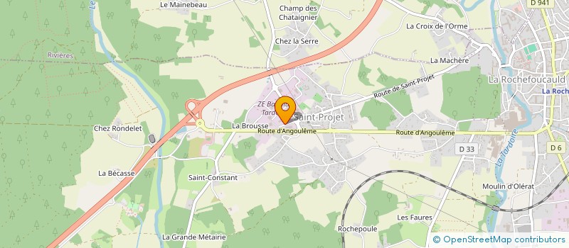 localisation de l'entreprise HYDROTRANSFERT CUSTOM ET PAR ABREVIATION H CUSTOM à LA ROCHEFOUCAULD-EN-ANGOUMOIS
