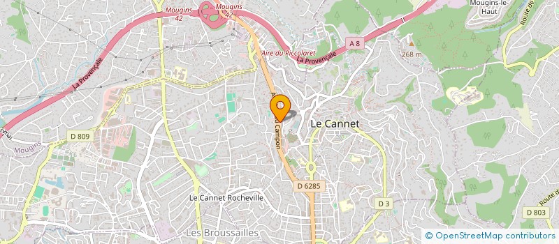 localisation de l'entreprise HYDROVAC à LE CANNET