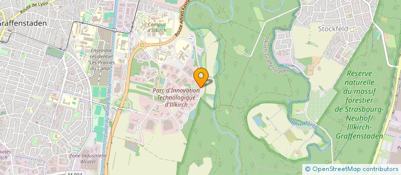 localisation de l'entreprise HYDROXIS INGENIERIE  ILLKIRCH-GRAFFENSTADEN