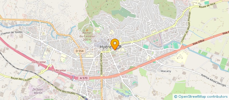 localisation de l'entreprise HYERES ELECTRO MENAGER SERVICES à HYERES