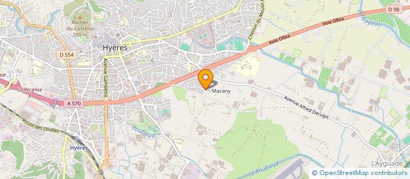 localisation de l'entreprise HYERES ESCRIME à HYERES