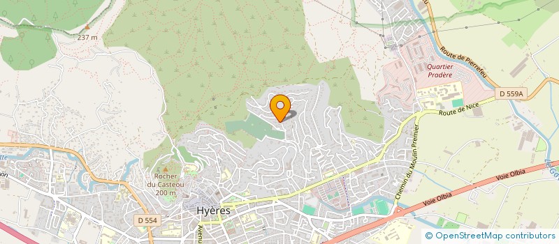 localisation de l'entreprise HYERES FEMININ HANDBALL à HYERES