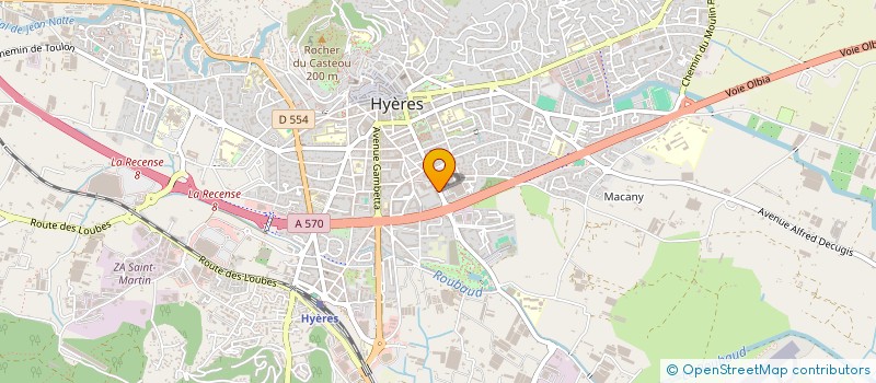 localisation de l'entreprise HYERES NATATION SYNCHRONISEE à HYERES