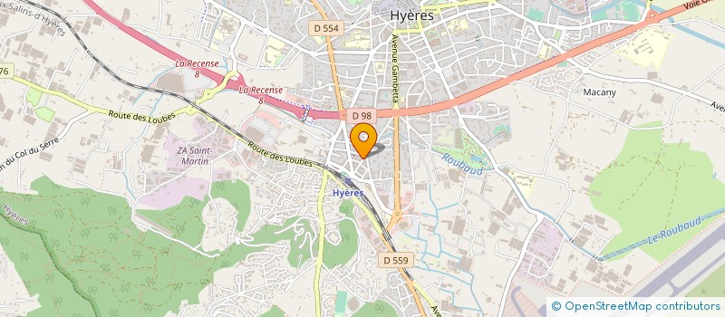 localisation de l'entreprise HYERES PAPIERS SOCIETE D'EXPLOITATION à HYERES