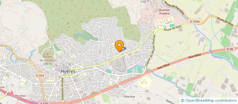 localisation de l'entreprise HYERES RUNNING à HYERES