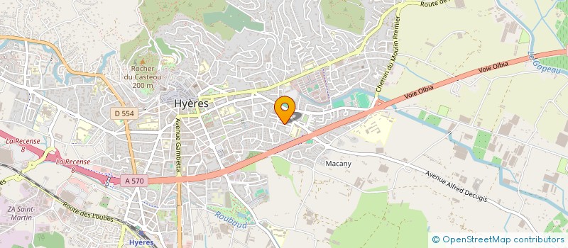 localisation de l'entreprise HYERES TAG RUGBY LEAGUE à HYERES