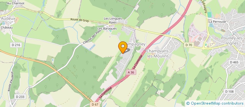 localisation de l'entreprise HYGEA IMMOBILIER  CHAMPAGNEY