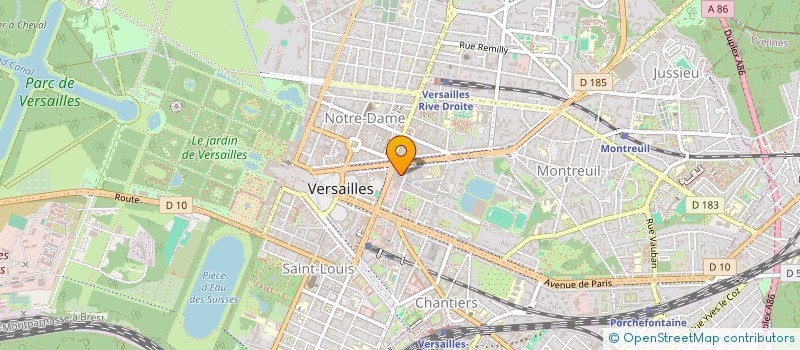 localisation de l'entreprise HYGEA OPTIQUE à VERSAILLES