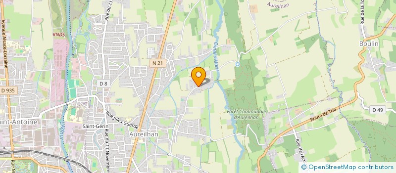 localisation de l'entreprise HYGEIA  AUREILHAN