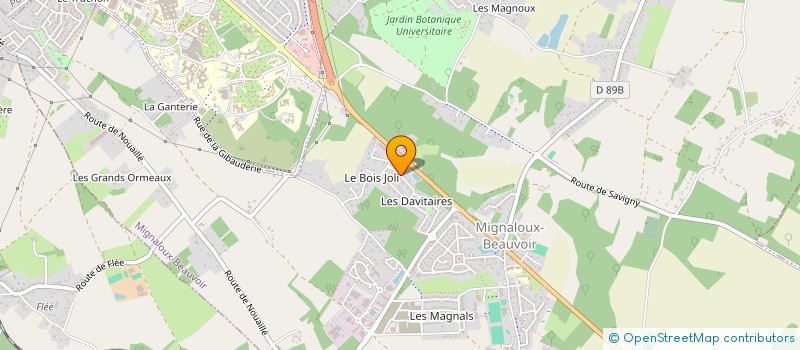 localisation de l'entreprise HYGEO EAU ET ENVIRONNEMENT à MIGNALOUX-BEAUVOIR