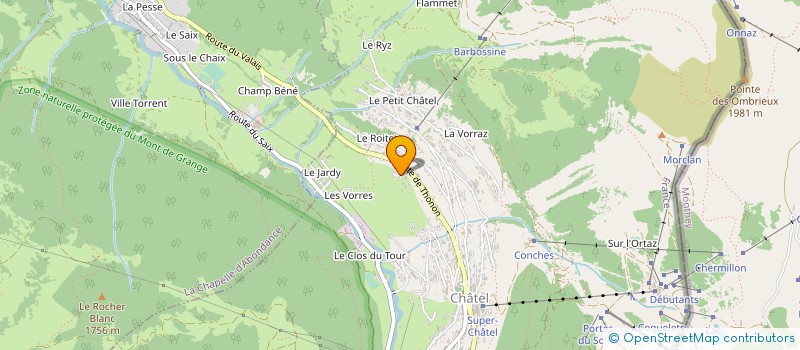 localisation de l'entreprise HYGGE à CHATEL