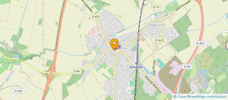 localisation de l'entreprise HYGGE  BOLLWILLER