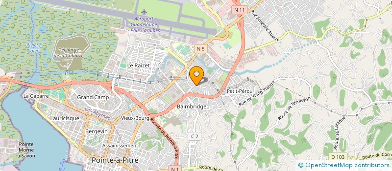 localisation de l'entreprise HYGI'NET  LES ABYMES