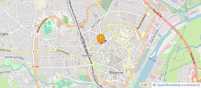 localisation de l'entreprise HYGI-TECH à ROANNE