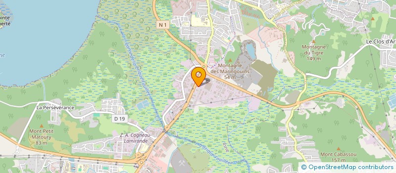 localisation de l'entreprise HYGIANE  CAYENNE