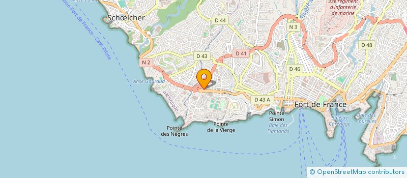 localisation de l'entreprise HYGIDENT BELLEVUE à FORT-DE-FRANCE