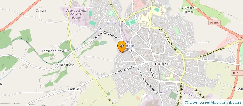 localisation de l'entreprise HYGIE 22 à LOUDEAC