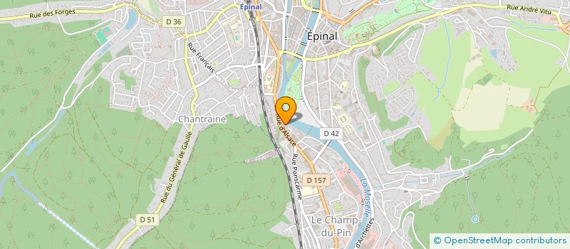 localisation de l'entreprise HYGIE à EPINAL