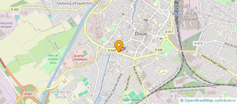 localisation de l'entreprise HYGIE à DOUAI