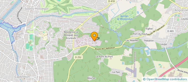 localisation de l'entreprise HYGIE CAP PROPRETE à CAPBRETON