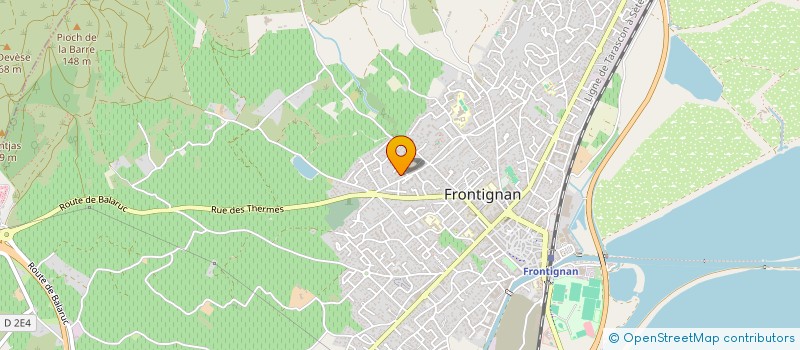 localisation de l'entreprise HYGIE CLEAN SUD à FRONTIGNAN