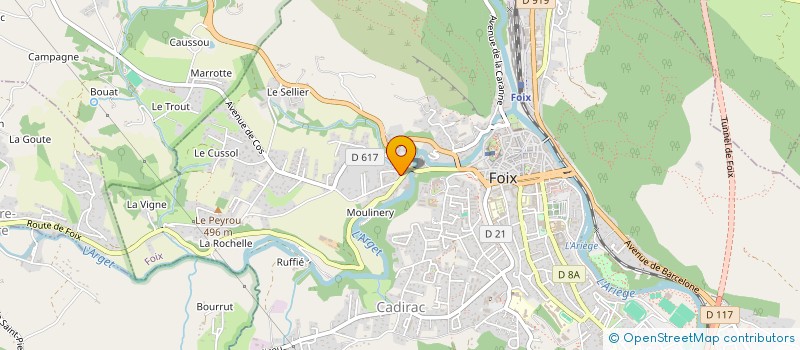 localisation de l'entreprise HYGIE EDUCATION THERAPEUTIQUE DU PATIENT EN ARIEGE à FOIX