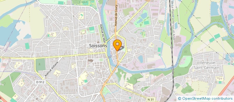 localisation de l'entreprise HYGIE PRO SERVICES à SOISSONS