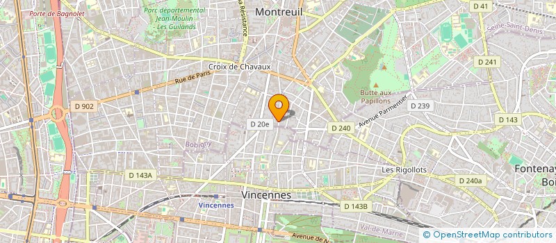 localisation de l'entreprise HYGIE PRODUCTION à MONTREUIL